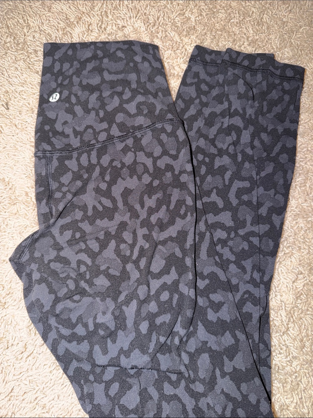 lululemon athletica Dark Gray Camo High-Rise Leggings